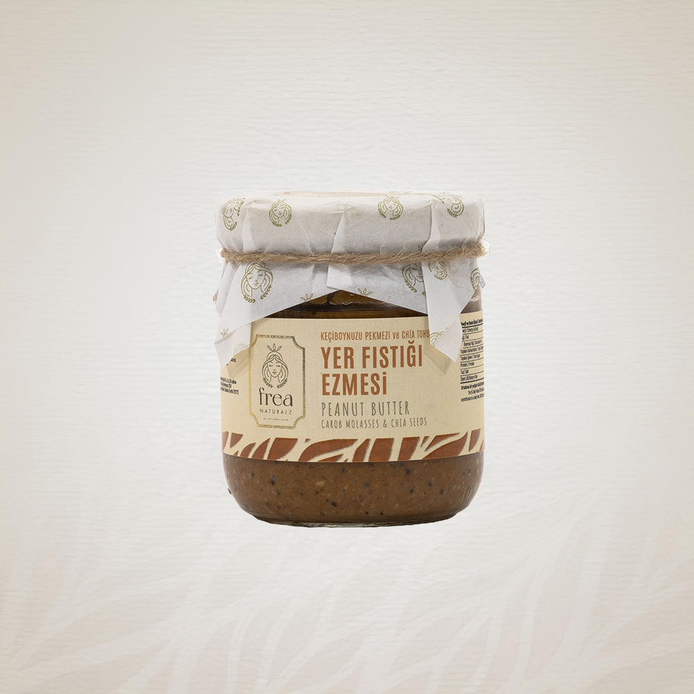 Peanut Butter with Carob Molasses and Chia Seeds