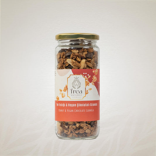 Yer fıstığı & Vegan Çikolatalı Granola